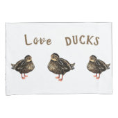 私は本当にダックの枕カバーが大好き 枕カバー (正面右)