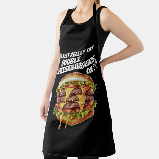 私は本当にダブルチーズバーガーが好き、OK エプロン (インサイチュ)
