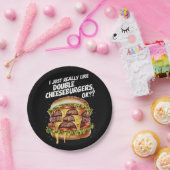 私は本当にダブルチーズバーガーが好き、OK ペーパープレート (パーティー)