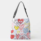 私は本当にハート クロスボディバッグ (裏面)