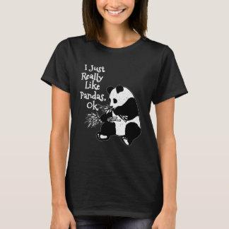 私は本当にパンドラが好きOKかわいい私はパンダビーが大好き Tシャツ