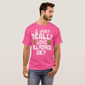私は本当にベルピーマンOkかわいいベルピーペが大好き Tシャツ (正面フル)