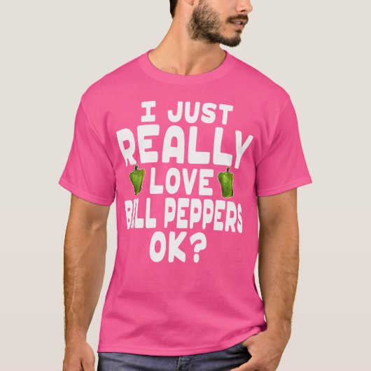 私は本当にベルピーマンOkかわいいベルピーペが大好き Tシャツ (正面)
