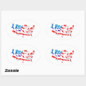 私は本当にマーガレットのステッ気にクを行わない 楕円形シール (シート)