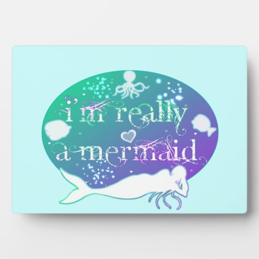 私は本当にマーメイドの壁のプラーク フォトプラーク (正面)
