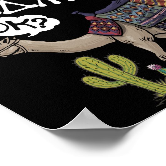 私は本当にラクダOKラクダが好き ポスター (角)