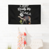 私は本当にラクダOKラクダが好き 横断幕 (インサイチュ)