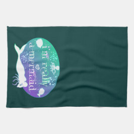 私は本当に人魚だ キッチンタオル