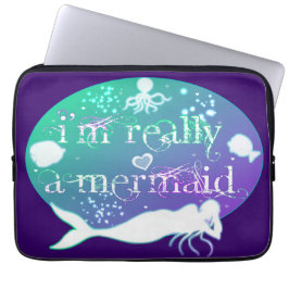 私は本当に人魚だ ラップトップスリーブ