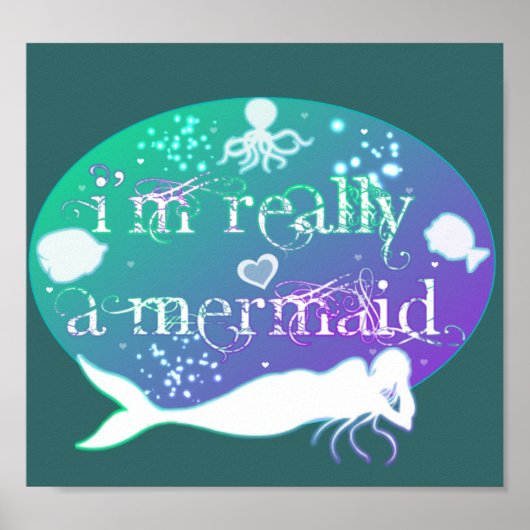 私は本当に人魚のポスターだ ポスター (正面)