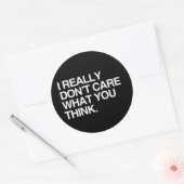 私は本当に君気にのこと考えは ラウンドシール (封筒)