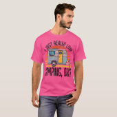 私は本当に大好きキャンプOk Rvトレーラー私は愛 Tシャツ (正面フル)