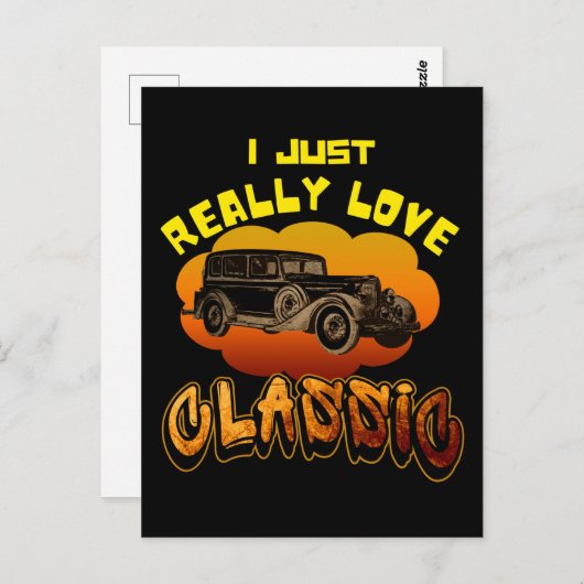 私は本当に大好きクラシック ポストカード (正面/裏面)