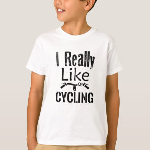私は本当に好きなサイクリング Tシャツ