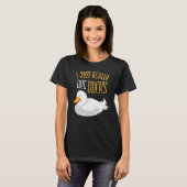 私は本当に好きアヒル農場の動物アヒル農業 Tシャツ (正面フル)