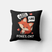 私は本当に好きキツネOKおもしろいキツネ恋人 クッション (裏面)