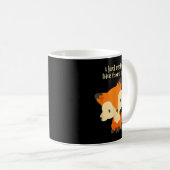 私は本当に好きキツネOK – かわいいキツネ コーヒーマグカップ (正面右)