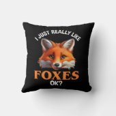 私は本当に好きキツネOK? クッション (裏面)