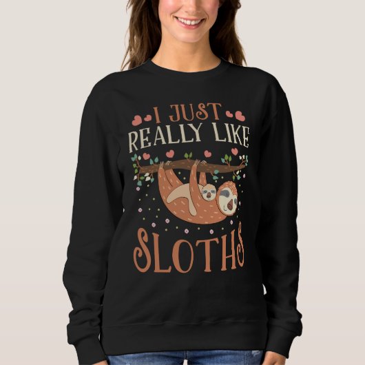 私は本当に好きナマママズベビーナマズ恋人 スウェットシャツ (正面)