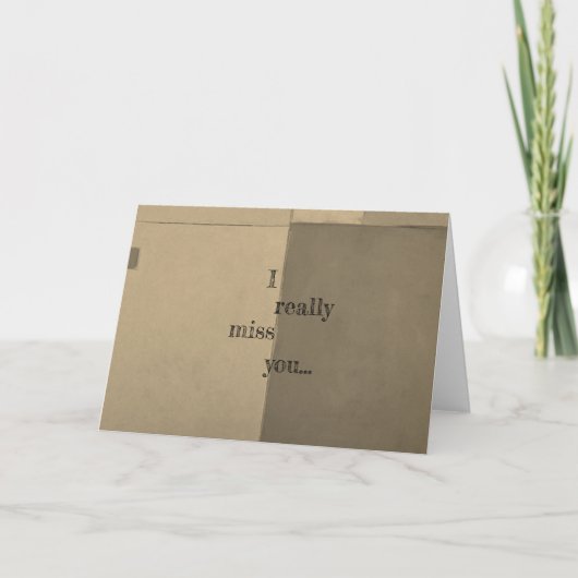 私は本当に恋しく思あなた サンキューカード (正面)