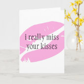 私は本当に恋しく思キス カード (黄色い花)