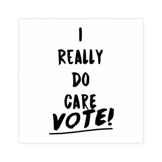 私は本当に投票気にするアンチトランプのメラニア ラバースタンプ (インプリント)