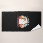 私は本当に猫で、人間の仮装おもしろいの女性の男性である バスタオル (バスタオル)