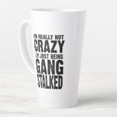私は本当に私はギャング熱狂するのTを行っているだけではない カフェラテマグ (左アングル)