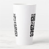 私は本当に私はギャング熱狂するのTを行っているだけではない カフェラテマグ (正面)