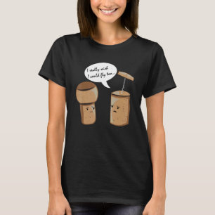 私は本当に私はワインのコルク酒のアルコールを飛べることを望む Tシャツ