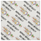 私は本当に自分自身を繰り返す？DNA複製ユーモア ファブリック (見本)