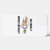 私は本当に自分自身を繰り返す?DNA複製ユーモア Case-Mate iPhoneケース (裏面 (横))