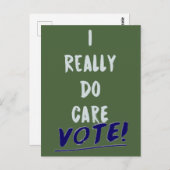 私は本当に行気にう – 投票メラニアアンチトランプ ポストカード (正面/裏面)