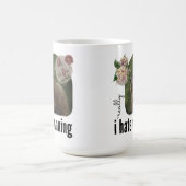 私は本当に走嫌い（空想ウッドチャックと） コーヒーマグカップ (中央)