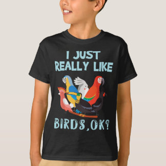 私は本当に鳥が好き、Ok - Toucan おもしろい Macaw Tシャツ