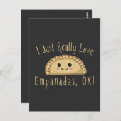 私は本当にEmpanadas Okが大好き!かわいいかわいいエパン ポストカード (正面/裏面)