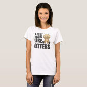 私は本当にOtterが好き – Sweet Otter Tシャツ (正面フル)