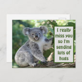 私は本当恋しく思にあなた達なので、たくさんの抱擁を送っています ポストカード (正面/裏面)