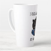 私は本読を禁止し、私は物事を知っている – ルイ・ワーイン カフェラテマグ (左アングル)