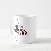 私は本Wyrmです(両側印刷される) コーヒーマグカップ (正面左)