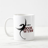 私は本Wyrmです(両側印刷される) コーヒーマグカップ (左)