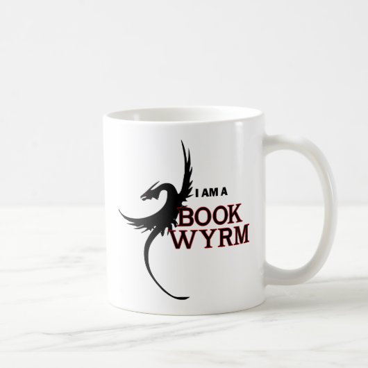私は本Wyrmです(両側印刷される) コーヒーマグカップ (右)