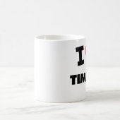 私は材木を愛します コーヒーマグカップ (中央)