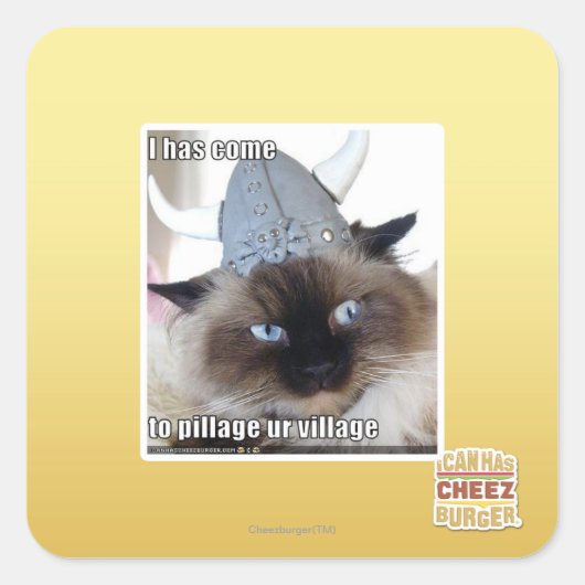 私は村来を略奪しなければならない スクエアシール (正面)