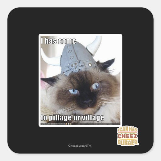 私は村来を略奪しなければならない スクエアシール (正面)