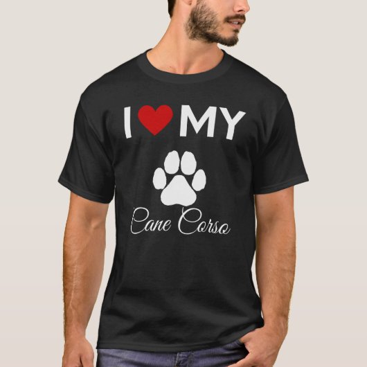 私は杖コルソ名前をカスタムする Tシャツ (正面)