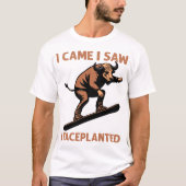 私は来た、見た、顔面落下した Tシャツ (正面)