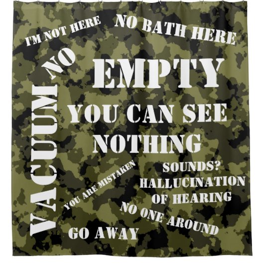 私は来ない シャワーカーテン (正面)