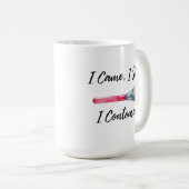 私は来ました。 私は見ました。 私は輪郭を描きました コーヒーマグカップ (正面右)