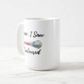 私は来ました。 私は見ました。 私は輪郭を描きました コーヒーマグカップ (正面左)